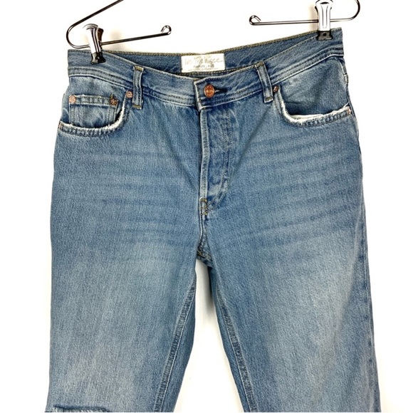 Free People We The Free Maggie Straight Jean Light Stone Wash - Picture 9 of 15